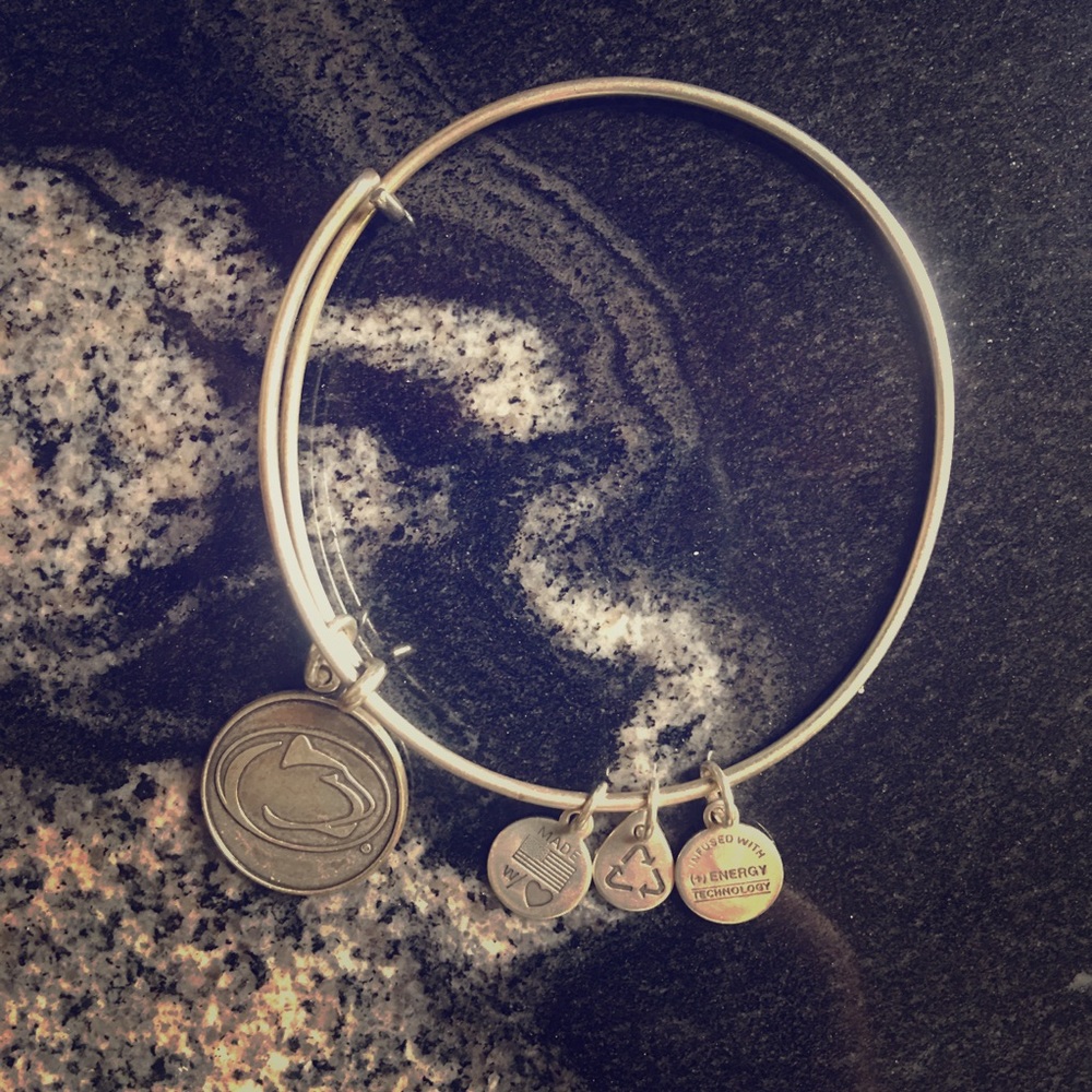 Alex and Ani Penn State Silver Bangle